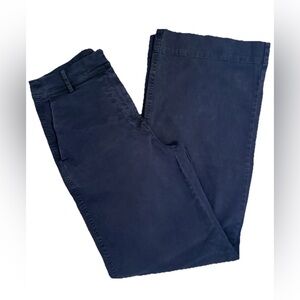J. Crew Navy Blue Wide Leg Pants Women’s Size 2 Chino Style